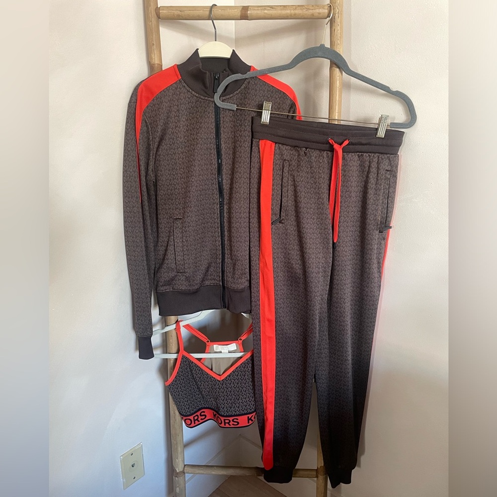 Michael Kors pant, jacket & sports bra Set